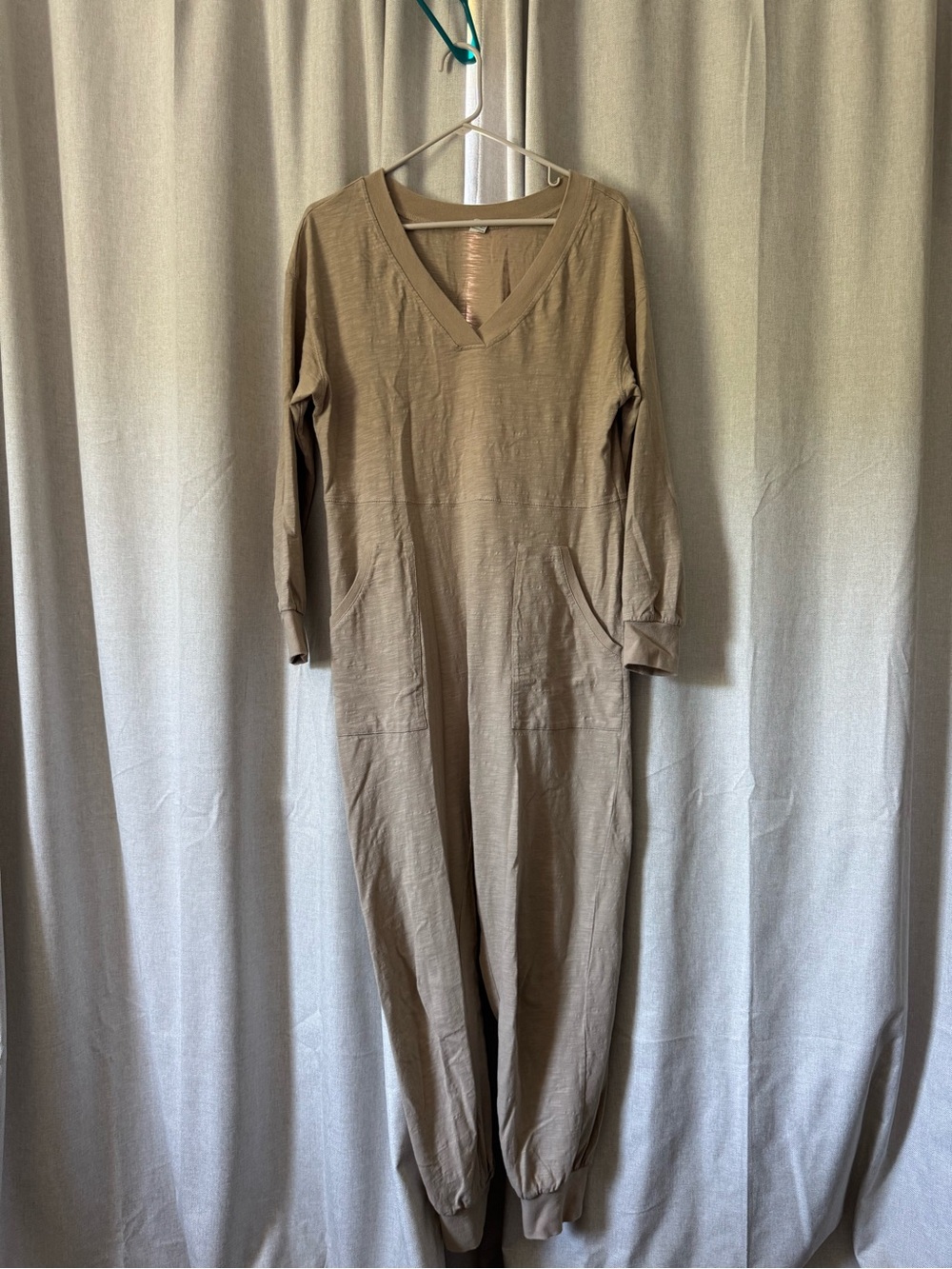 V-Neck Long Sleeve Jumpsuit